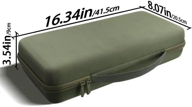 Alt view image 5 of 5 - co2CREA Hard Travel Case Compatible with 8BitDo Retro Mechanical Keyboard 87 Keys Dual Super Programmable Buttons (Green Case)