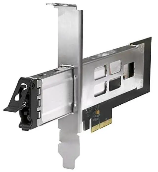 Main image of Kingwin M.2 Nvme SSD to PCIe 3.0/4.0 Removable SSD Mobile Rack for PCIe Expansion Slot Tool-Less Installation and Triangle Key Lock