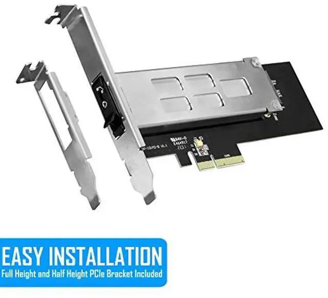 Alt view image 3 of 5 - Kingwin M.2 Nvme SSD to PCIe 3.0/4.0 Removable SSD Mobile Rack for PCIe Expansion Slot Tool-Less Installation and Triangle Key Lock