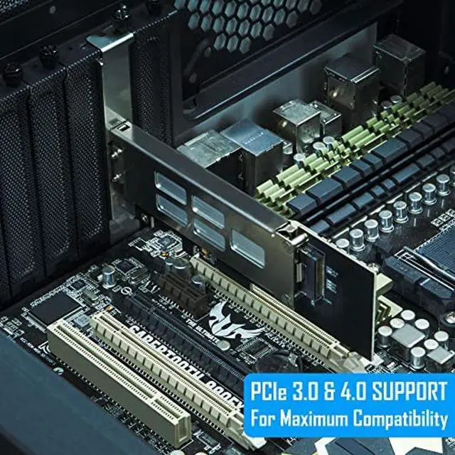 Alt view image 4 of 5 - Kingwin M.2 Nvme SSD to PCIe 3.0/4.0 Removable SSD Mobile Rack for PCIe Expansion Slot Tool-Less Installation and Triangle Key Lock