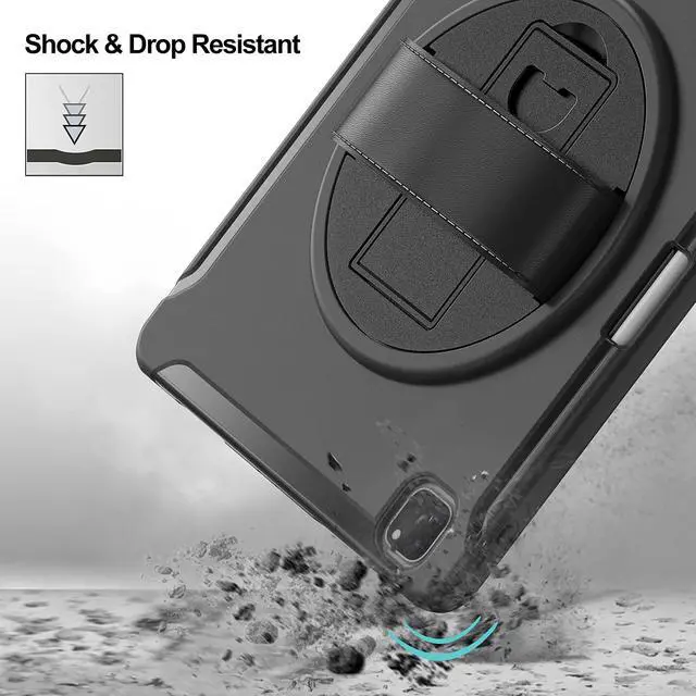 Alt view image 5 of 5 - ProCase iPad Pro 11 Inch Heavy Duty Case 2021 2020 2018 Bundle with Matte Screen Protector for iPad Pro 11'' 3rd Gen / 2nd Gen / 1st Gen