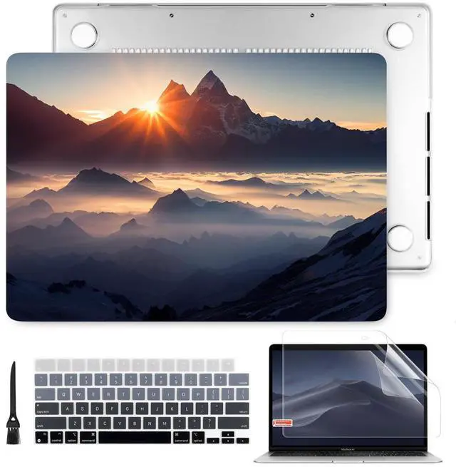 Main image of Batianda for M4 New MacBook Pro 14 inch Case 2024 2023 2021 Release Model A3112/A2918 with M3 M2 M1 Pro/Max Chip,Landscape Series Designed Hard Shell with Keyboard Cover & Screen Protector, Sunrise