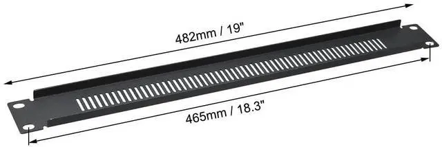 Alt view image 3 of 5 - uxcell 1U Blank Rack Mount Panel Spacer 2pcs with Venting for 19-Inch Server Network Rack Enclosure or Cabinet