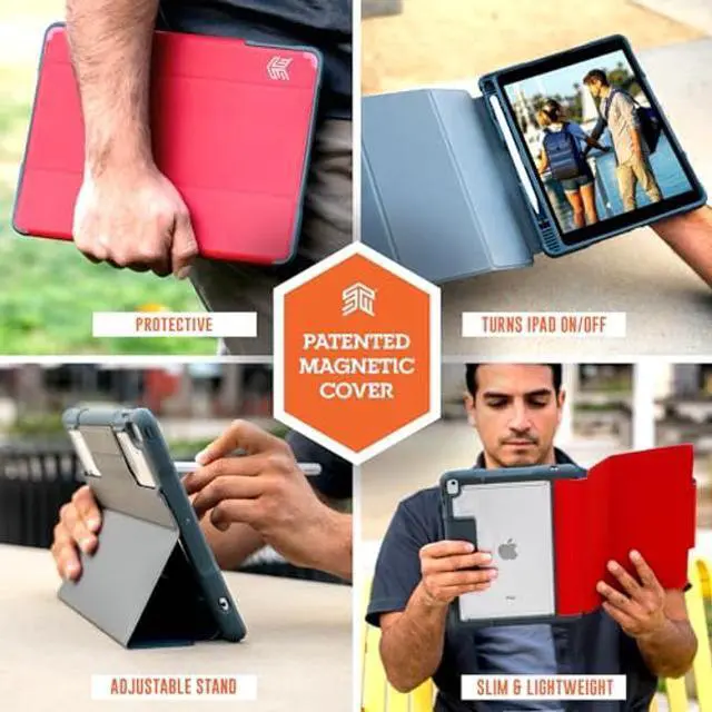 Alt view image 4 of 5 - STM Dux Plus Duo, Ultra-Protective case for Apple iPad 8th/7th/9th Gen - Midnight Blue (stm-222-236JU-03)