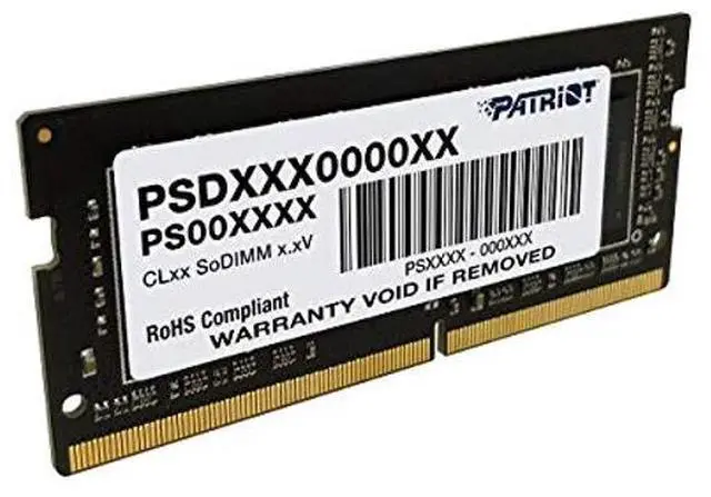 Alt view image 2 of 5 - Patriot Memory Signature Series 16GB 2666MHz CL19 SODIMM Memory Module - PSD416G26662S