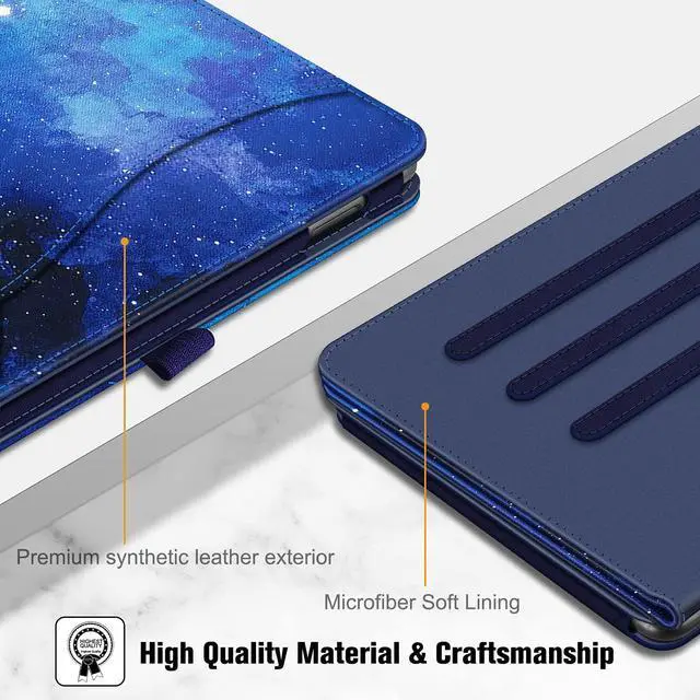 Alt view image 5 of 5 - Fintie Case for All-New  Fire HD 10 Tablet (13th/11th Generation, 2023/2021 Release) - Multi-Angle Stand Cover with Pocket Auto Wake/Sleep, Starry Sky