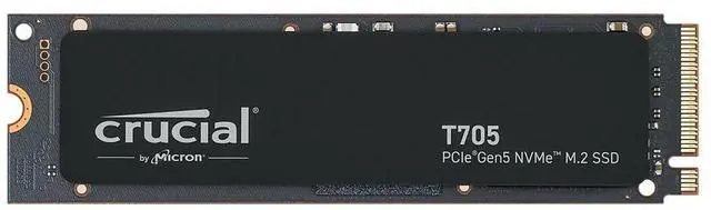 Main image of Crucial T705 2TB PCIe Gen5 NVMe M.2 SSD - Up to 14,500 MB/s - Game Ready - Internal Solid State Drive (PC) - +1mo Adobe CC - CT2000T705SSD3