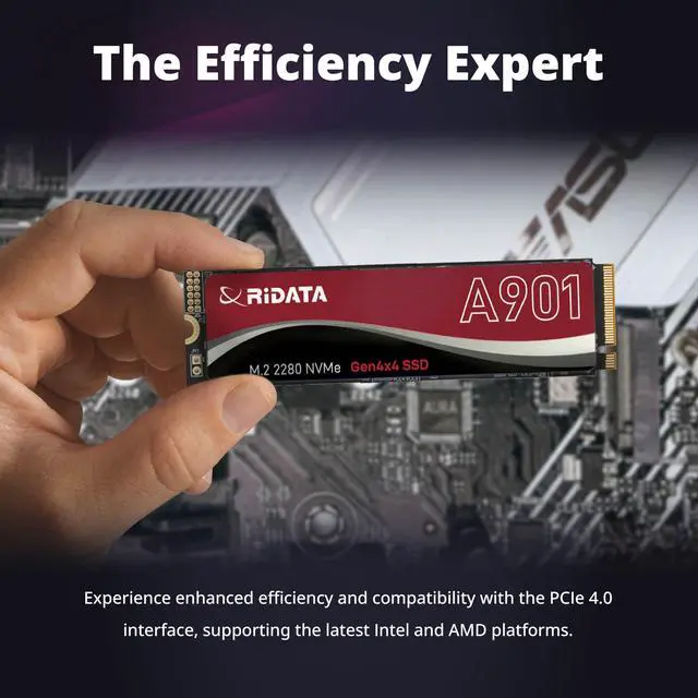 Alt view image 5 of 5 - A901 500GB SLC Cache NVMe 1.4 PCIe Gen 4x4 M.2 2280 SSD Internal Solid State Drive 3D NAND R/W Speed Upto 7000/4000 MB/s HMB 3D Cooling Technology Compatible with PS5 Storage for Gaming Upgrades