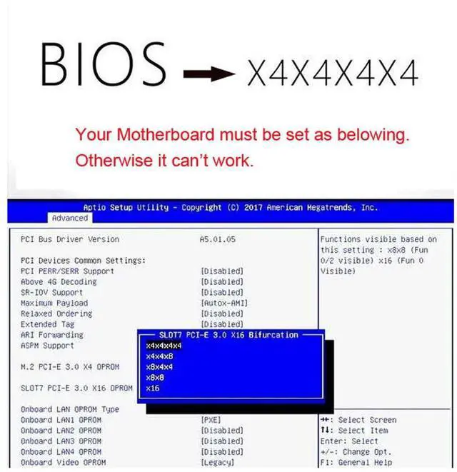 Alt view image 2 of 5 - xiwai Slimline Dual SFF-8654 8X 4 NVME to PCIE Express 3.0 4.0 Raid Card VROC Raid0 Hyper Adapter