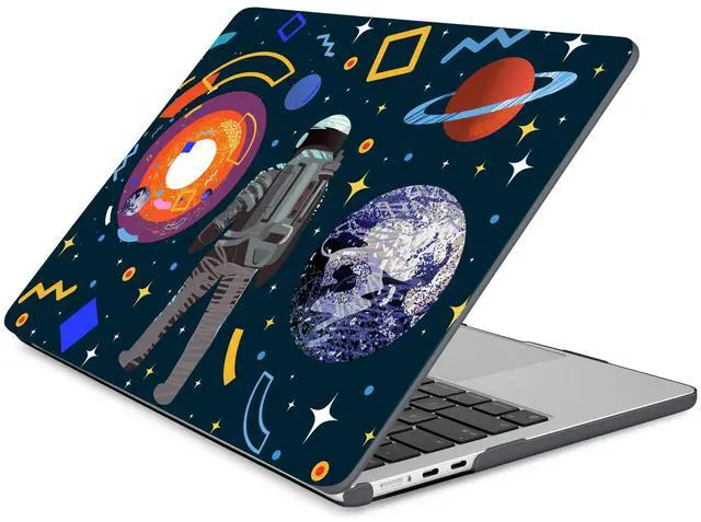 Alt view image 3 of 5 - Batianda Premium Case for New MacBook Air 15 inch 2025 M4 2024 2023 with M3 M2 Chip Model A3241/A3114, Designed Protective Plastic Hardshell & Keyboard Cover & Screen Protector, Astronaut Planet