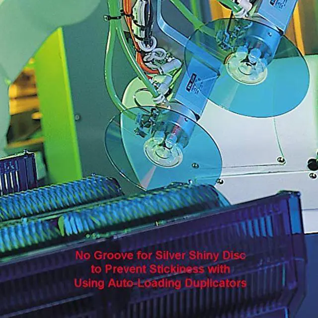 Alt view image 3 of 5 - 100 Pack Ritek Pro (Professional Grade) DVD-R 16X 4.7GB AZO Dye (MID MXL RG04) Shiny Silver Lacquer Silk Screen Printable Blank Media Recordable Disc