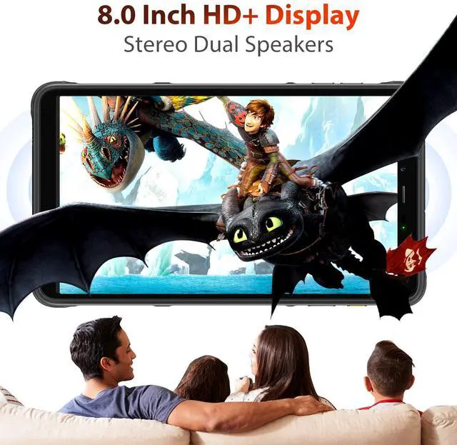 Alt view image 4 of 5 - Ulefone Armor Pad Lite Rugged Tablet(WiFi Only), 7650mAh, 8 Inch IP69K Waterproof Tablet, Octa Core 3GB + 32GB Android 13, Dual Speakers, uSmart Expansion Connector, 13MP + 5MP, 5G WiFi/BT5.2/GPS/NFC