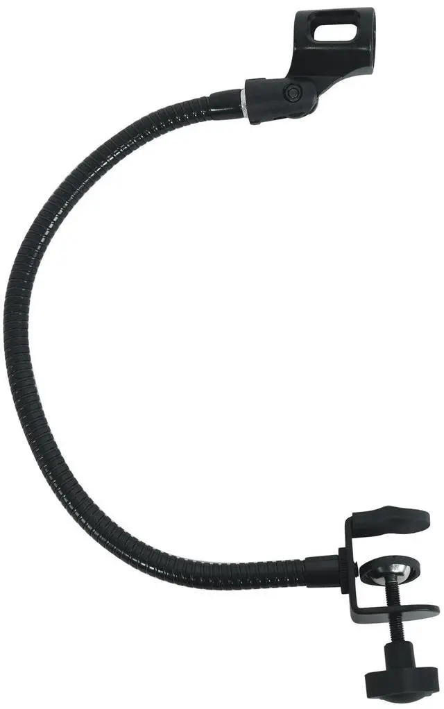 Alt view image 4 of 5 - Rockville iStand G20 20" Gooseneck Stand, Clamp Base, Adjustable Mic Clip, Phone/Tablet Holder, Perfect for DJs, Streaming, Podcasting, and Studio Use