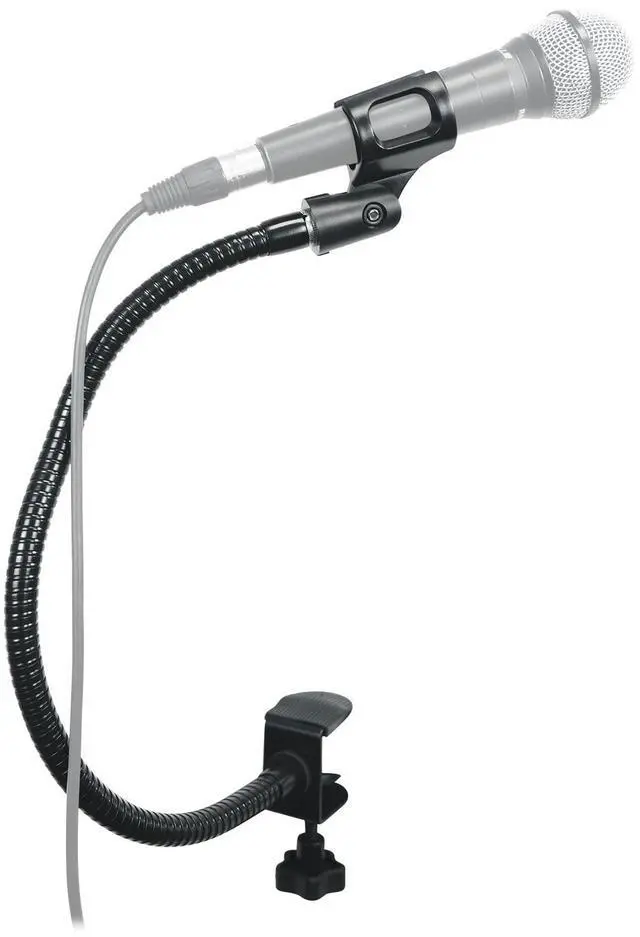 Alt view image 5 of 5 - Rockville iStand G20 20" Gooseneck Stand, Clamp Base, Adjustable Mic Clip, Phone/Tablet Holder, Perfect for DJs, Streaming, Podcasting, and Studio Use