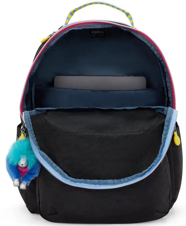 Alt view image 3 of 5 - Kipling Women's Seoul Fc 15" Laptop Backpack, Durable, Roomy with Padded Shoulder Straps, Built-In Protective Sleeve