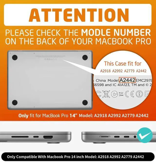 Alt view image 2 of 5 - SUPCASE for MacBook Pro 14 Inch Case 2024-2021 (Unicorn Beetle), M4/M3/M2/M1 Pro/Max A3185 A3401 A3112 A2918 A2992 A2779 A2442 Heavy Duty Rugged Hard Shell Protective Cover for MacBook Pro 14", Red