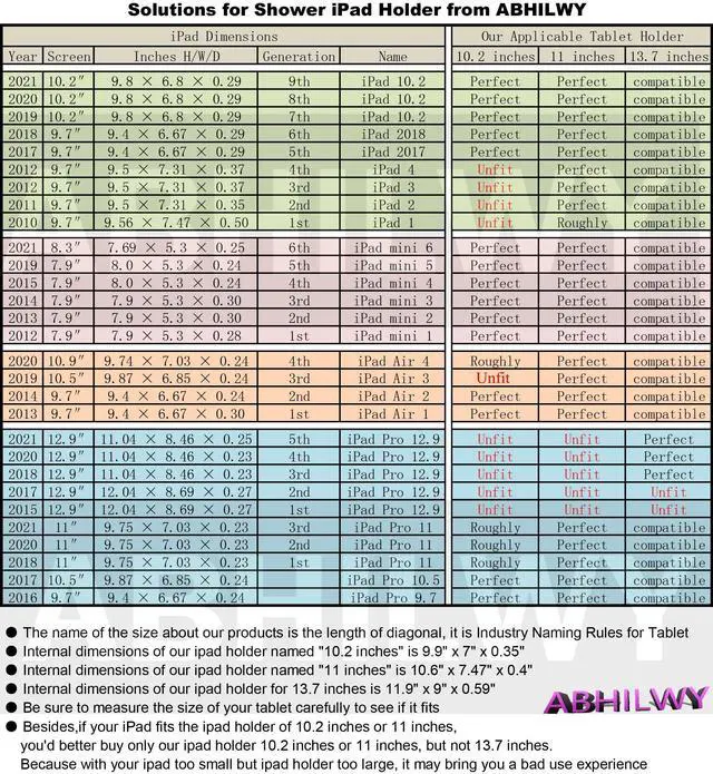 Alt view image 3 of 5 - ABHILWY Shower Tablet Holder Waterproof Compatible with Ipad, Wall Mounted Bathroom Tablet Case, Adhesive Touchable Cradle with Glass Mirror Anti-Fog Screen for Bathtub Kitchen 12.9 inches White