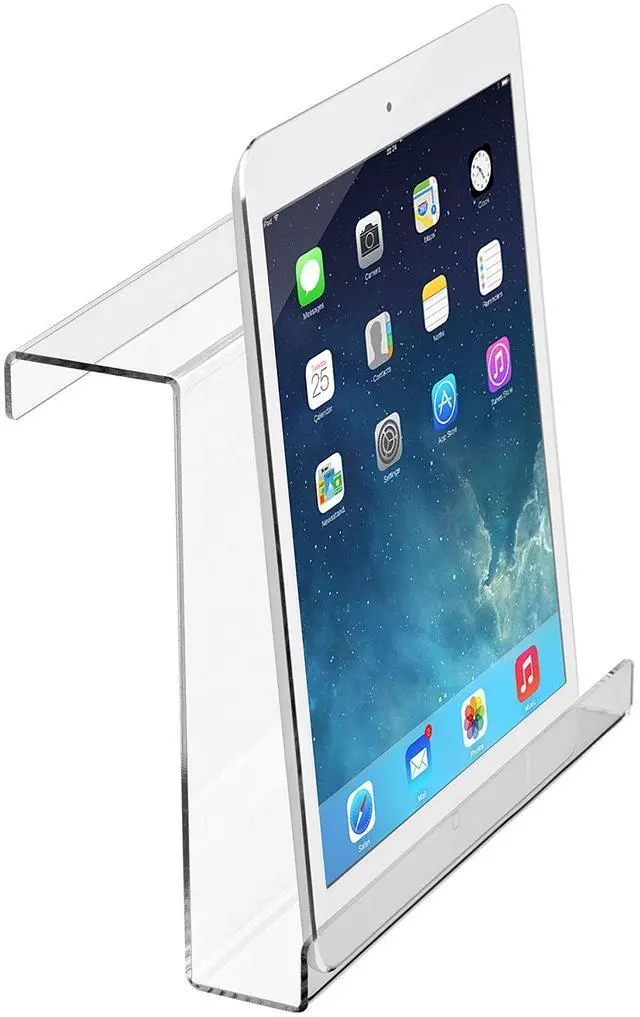Main image of Treadmill Tablet Holder - Exercise Bike Reading Stand/Acrylic Book Holder - Clear Acrylic Stand for Ipad, Tablet, Magazines and Books (11x11x2.5 Inches)
