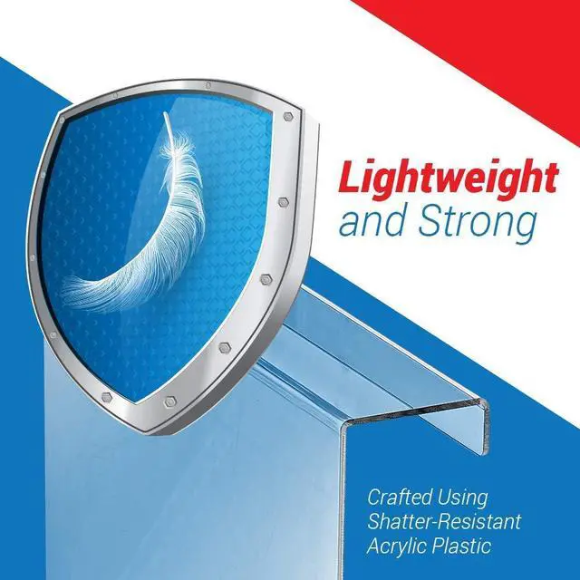 Alt view image 5 of 5 - Treadmill Tablet Holder - Exercise Bike Reading Stand/Acrylic Book Holder - Clear Acrylic Stand for Ipad, Tablet, Magazines and Books (11x11x2.5 Inches)