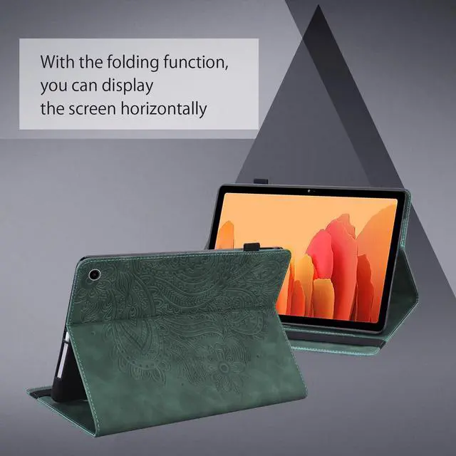 Alt view image 5 of 5 - ALILANG Kindle Fire Max 11 Case (2023) with Stylus, PU Leather Stand Flip Cover for Fire Max 11 inch Tablet - Green