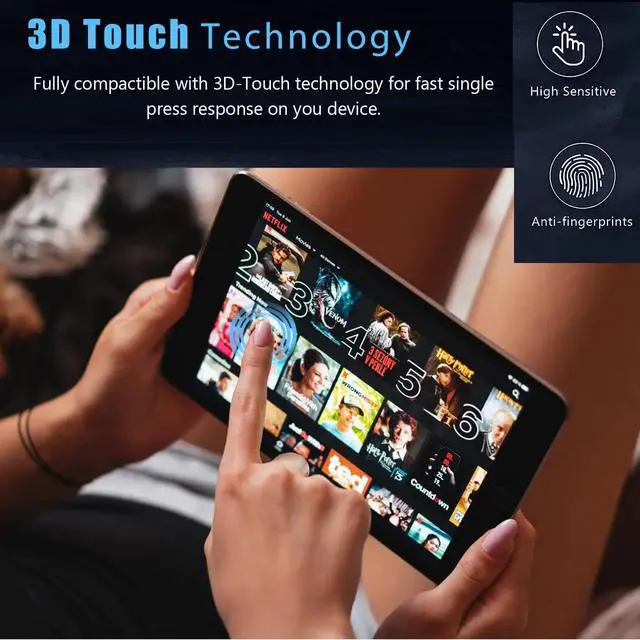 Alt view image 4 of 5 - Anbzsign [2 Pack for Samsung Galaxy Tab S10 Ultra/Tab S9 Ultra SM-X910 / Tab S8 Ultra Privacy Screen Protector, Anti-Spy 9H Hardness Flexble Screen Protector Case Friendly