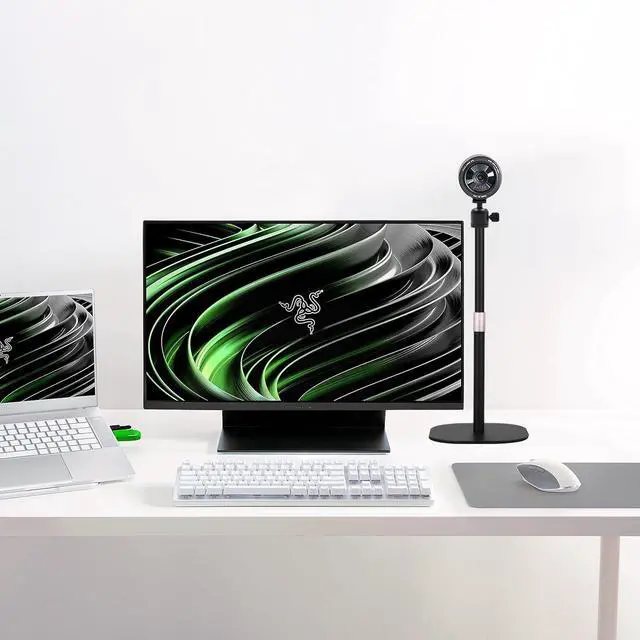 Alt view image 3 of 5 - AceTaken Heavy-Duty Webcam Stand, 18-inch Desktop Webcam Tripod Holder Compatible with Razer Kiyo Pro Ultra 4K,Kiyo Pro,Kiyo X,Kiyo 1080p Webcams