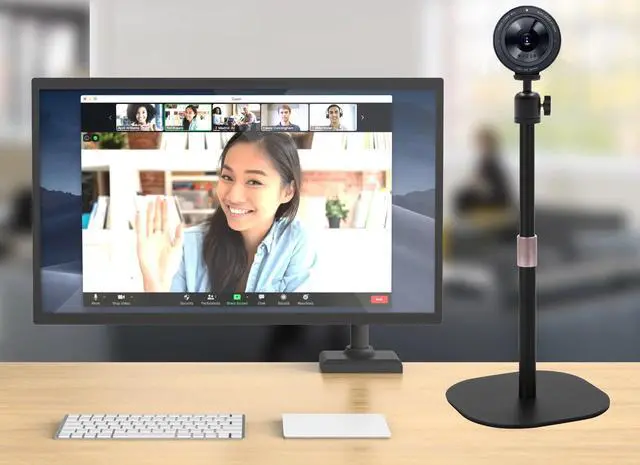 Alt view image 2 of 5 - AceTaken Heavy-Duty Webcam Stand, 18-inch Desktop Webcam Tripod Holder Compatible with Razer Kiyo Pro Ultra 4K,Kiyo Pro,Kiyo X,Kiyo 1080p Webcams