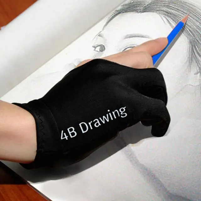 Alt view image 3 of 4 - 4B Drawing Glove for Graphics Tablet WACOM HANVON (for Both hands, left, right available)