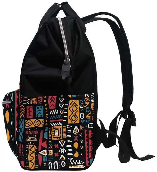 Alt view image 4 of 5 - ALAZA African Ethinic Geometric Print Laptop Backpack Anti Theft Purse Backpack for Women Men,15.6 inch Doctor Bag College Backpacks Travel Casual Daypack