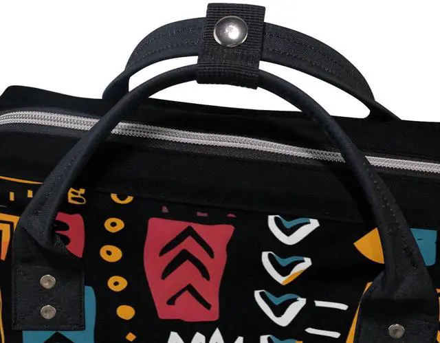Alt view image 5 of 5 - ALAZA African Ethinic Geometric Print Laptop Backpack Anti Theft Purse Backpack for Women Men,15.6 inch Doctor Bag College Backpacks Travel Casual Daypack