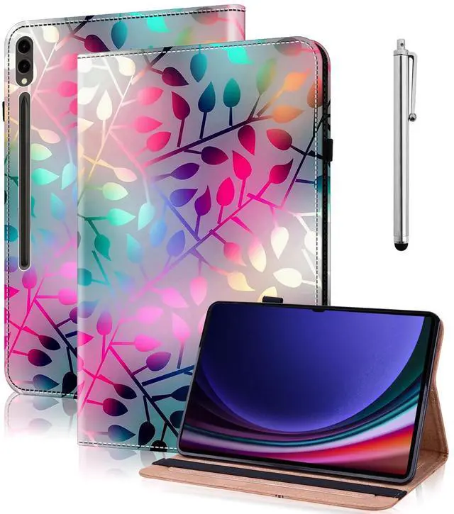Main image of ALILANG for Samsung Galaxy Tab S10 Ultra/S9 Ultra/S8 Ultra 14.6 inch Case with Stylus, Shockproof Folding Stand Cover for Samsung Tab S9 Ultra (SM-X926B/X910/X916/X918/X900/X906) -Maple Leaf