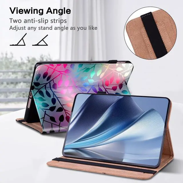 Alt view image 4 of 5 - ALILANG for Samsung Galaxy Tab S10 Ultra/S9 Ultra/S8 Ultra 14.6 inch Case with Stylus, Shockproof Folding Stand Cover for Samsung Tab S9 Ultra (SM-X926B/X910/X916/X918/X900/X906) -Maple Leaf