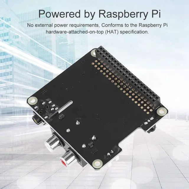 Alt view image 3 of 5 - Pi Expansion Board Pi HiFi DAC+ HD Audio PCM5122 24 bit Expansion Board for Pi 3 Model B / 2B /B+/A+/ Pi Zero W