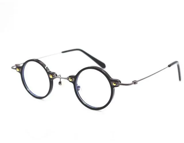 Alt view image 2 of 5 - BETSION Blue Light Blocking Computer Game Round Acetate Eyeglasses Frames