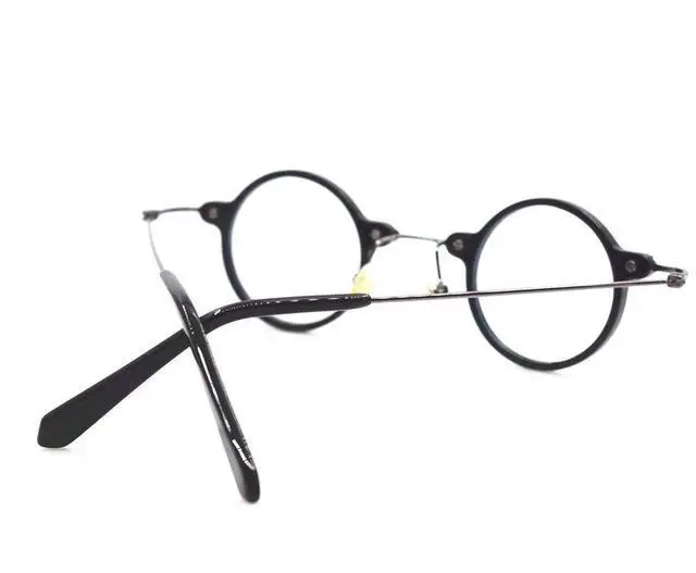 Alt view image 4 of 5 - BETSION Blue Light Blocking Computer Game Round Acetate Eyeglasses Frames