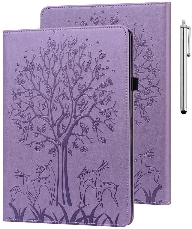 Main image of ALILANG Kindle Fire Max 11 Case - 2023 Release, PU Leather Card Slot Shockproof Smart Cover - Purple