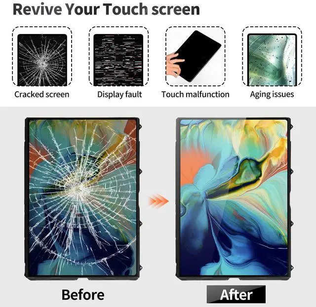 Alt view image 4 of 5 - for iPad 10th Generation 2022 Screen Replacement for iPad 10 Display LCD for iPad A2757 LCD Screen Replacement A2757 A2777 A2696 10.9" (Without Digitizer)