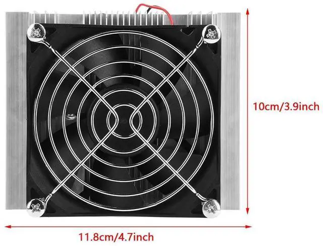 Alt view image 2 of 5 - ANKROYU 12V Thermoelectric Cooler, Aluminum Semiconductor Refrigeration System with Fan for Mini Fridge DIY, Cooling System for Small Refrigeration Projects