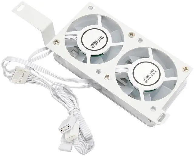 Main image of Beufee Memory Cooling Fan, Double 6025pwm 1000 to 3000rpm 5v 3pin Pwm CPU Air Cooler Memory Radiators for DDR Ddr2 Ddr3 Ddr4 Ddr5(White)
