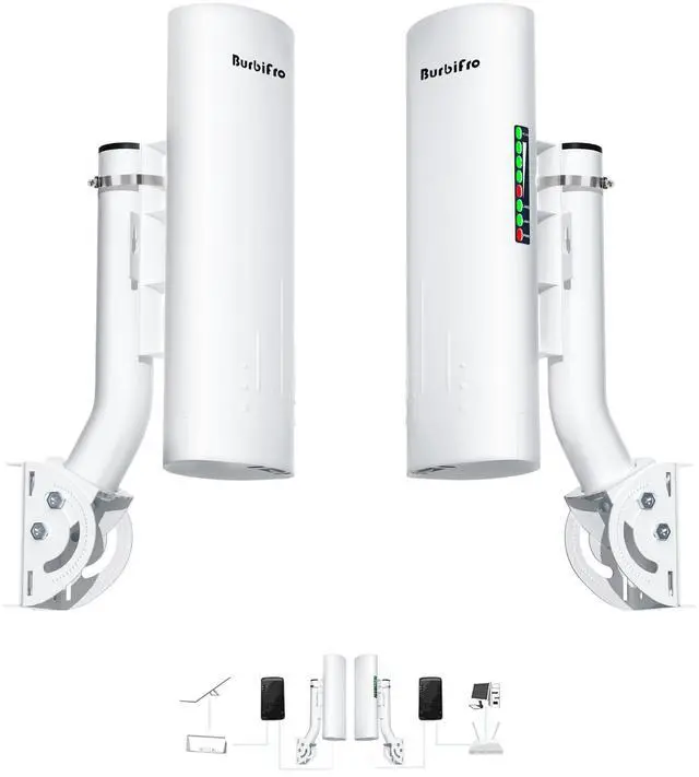 Main image of Point to Point Internet Long Range Transmission with Bracket Mount for Starlink Gen 3 Router, Starlink WiFi/Signal Extender, 5.8GHz 3KM 1000Mbps, 18dBi High Gain Antenna, 2 Pack