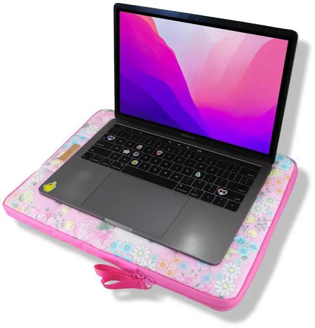 Alt view image 2 of 5 - Sonix x Sanrio | Puffy Laptop Sleeve | 15-16 Inch, Quilted Pillow Puffer Laptop Carrying Case, Computer Sleeve | My Melody Fairy 50th Anniversary