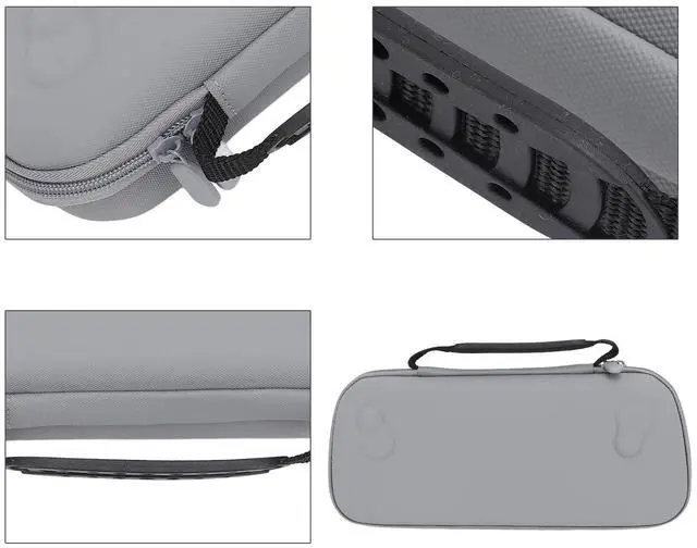 Alt view image 4 of 5 - Carrying Case for ROG Ally X 2024 RC72LA, Portable Hard Shell Carrying Case for Rog Ally 2023 RC71L for Claw A1M and Other Accessories, with Pockets (Gray)