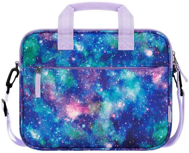 Main image of Choco Mocha Kids Tablet Sleeve Bag for Girls, 12.5 Inch Tablet Carrying Case for Fire 7 8 10 HD 8 10, Chromebook, Kindle Kids Edition, iPad Bag for Kid, Galaxy Purple