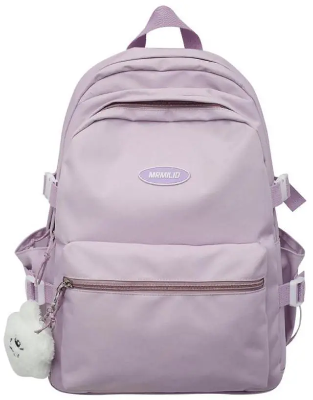 Main image of BILIPOPX Kawaii Backpack with Cute Accessories Aesthetic 15.6 Inch Laptop Backpack Pendant (Purple)