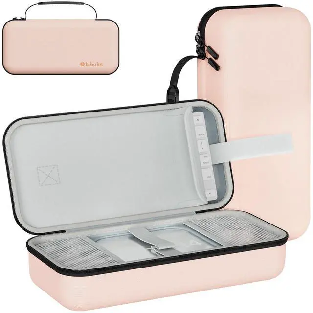 Main image of bibuks Carry Case Compatible with Apple 2024 Mac Mini M4 /M4 Pro,M4 Pro Protective Carrying Case, Portable Hard Shell Travel Storage Bag (Pink)