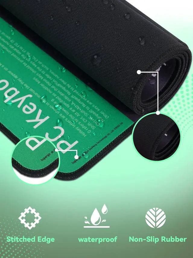 Alt view image 3 of 5 - Shortcut Keys Mouse Pad for Maya,Maya Hotkeys Office Desk Mat,Work Desk Large XXL Keyboard Mousepad, Waterproof Non-Slip and Stitched Edge(31.5x13.8 inch)