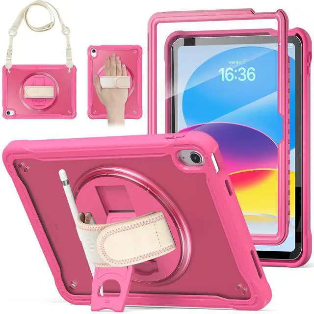 Main image of BRAECNstock case for iPad (A16) 11th Generation 11 inch 2025 &10th Generation 10.9 inch 2022,Fully Rugged Protective Cover for Kids with Screen Protector,Pencil Holder,Rotating Stand,Hand Strap