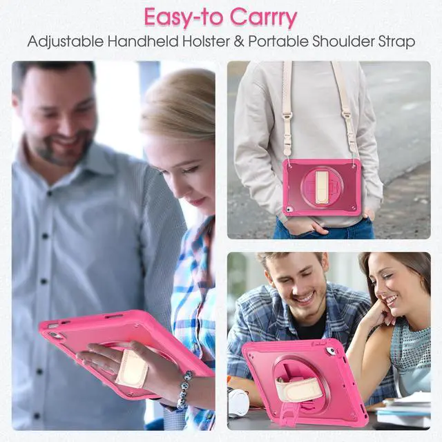 Alt view image 5 of 5 - BRAECNstock case for iPad (A16) 11th Generation 11 inch 2025 &10th Generation 10.9 inch 2022,Fully Rugged Protective Cover for Kids with Screen Protector,Pencil Holder,Rotating Stand,Hand Strap