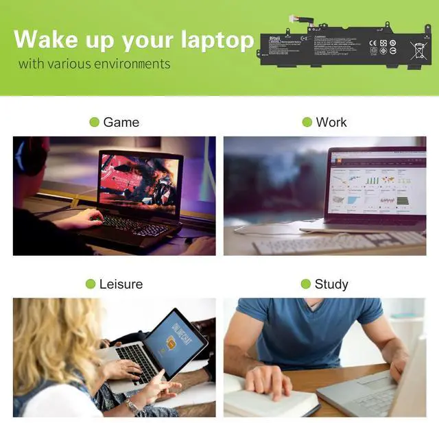 Alt view image 5 of 5 - Bituli SS03XL 933321-855 Battery for HP EliteBook 840 G5,EliteBook 730 735 740 745 830 846 G5, EliteBook 735 745 830 840 G6 ZBook 14U G5 G6 HSN-I13C-4 HSN-112C HSTNN-LB8G 932823-421 932823-1C1