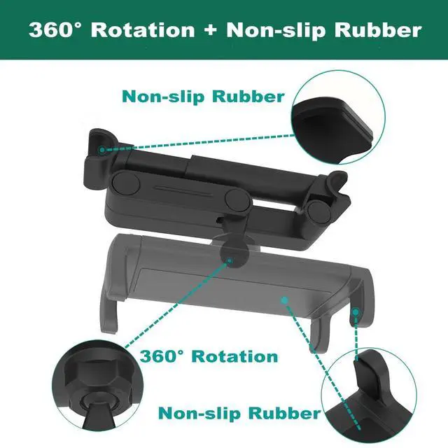 Alt view image 5 of 5 - Cuxwill Car Headrest Tablet Mount Holder for 4-13" iPad Device, Universal Kids Stretchable Backseat Tablet Stand for with iPad Pro 12.9 10.5 9.7 Air Mini, Samsung Galaxy Tab, Kindle Fire, iPhone